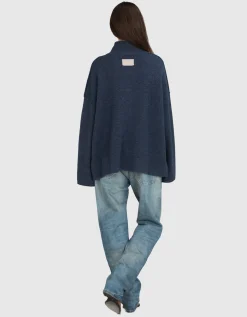 Zip Up Woll-Cardigan mit Kaschmir-Cardigan