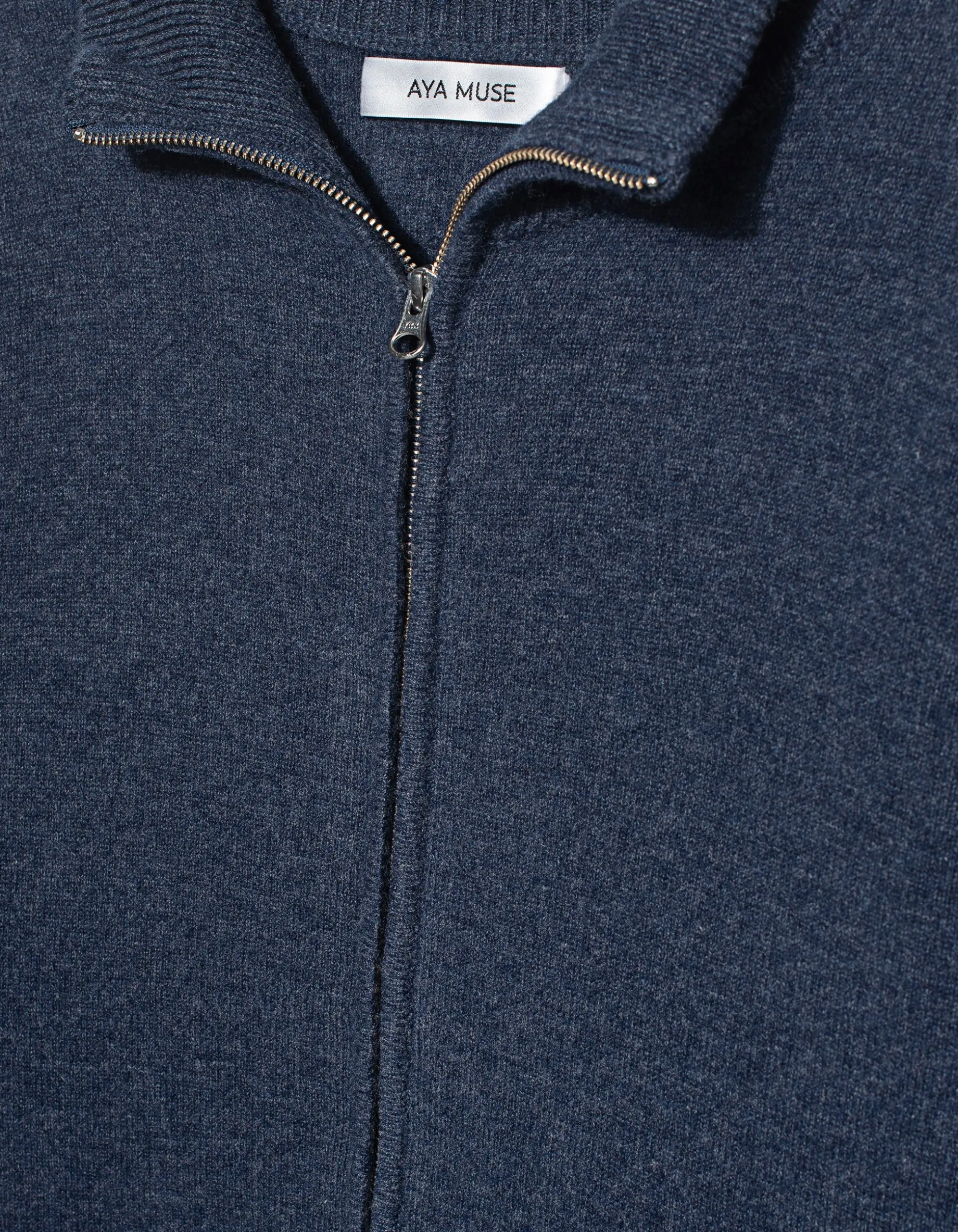 Zip Up Woll-Cardigan mit Kaschmir-Cardigan