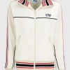 Zipper-Jacke mit Strick-Bündchen