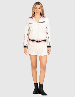 Zipper-Jacke mit Strick-Bündchen