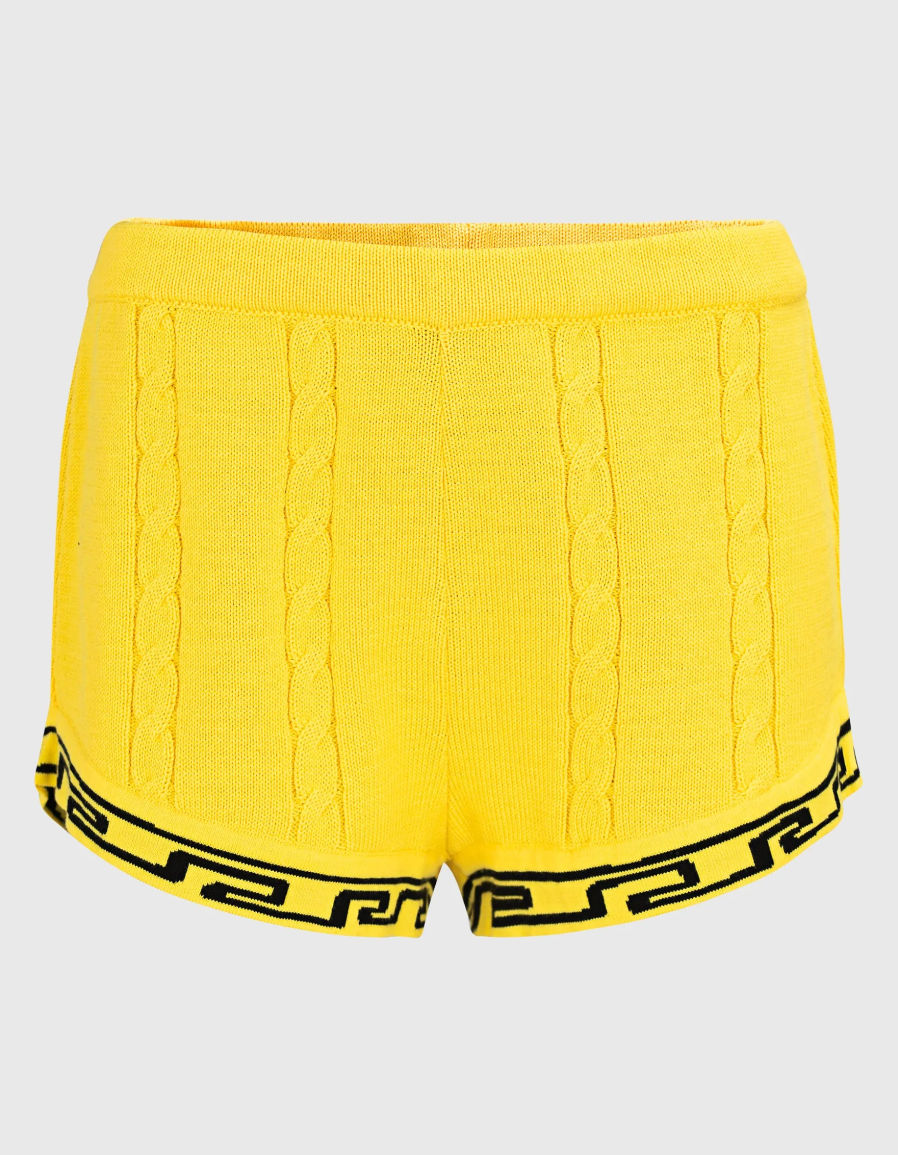 Zopfstrick-Shorts